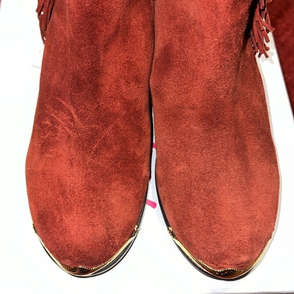 Matisse Fringe Rust Ankle Boots 8.5 NWT - Picture 4 of 7